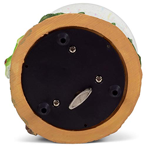 Elanze Designs Playful Tree Frog Figurine 100Mm Water Globe Plays Tune Beautiful Dreamer #TOP4