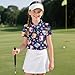ZPINXIGN Axolotl Girls Collared Golf Shirt Quick Dry Summer Athletic Top Size 11-12 Kids Quarter Zip Short Sleeve Sportwear Lightweight & Breathable Clothing