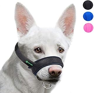 Lepark Dog Muzzle with Fabric for Small, Medium and Large Dogs, Anti Biting
