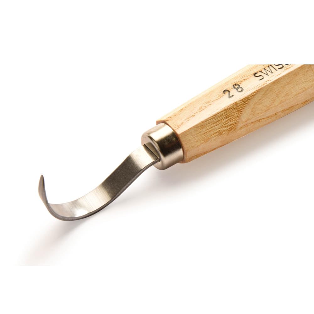 Pfeil Swiss Made Spoon Knife, Small Round, Right Bevel #28