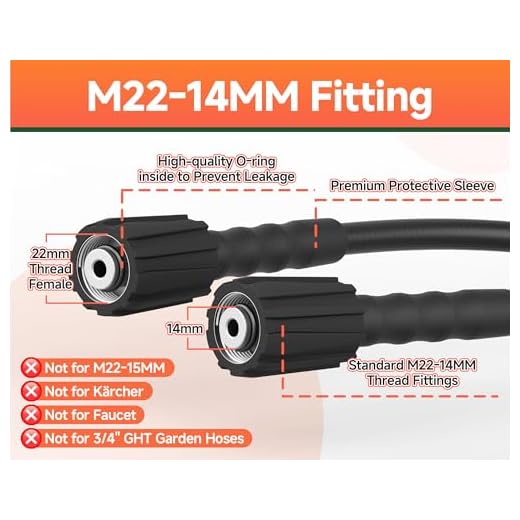 DANCINGBOAR 25FT Pressure Washer Hose