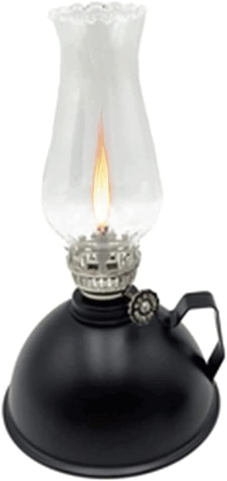 Stylish Kerosene Lamp Vintage Glass Oil Lamps Tin Oil Can with Handle Kerosene Oil Lamp Outdoor Camping Lamp