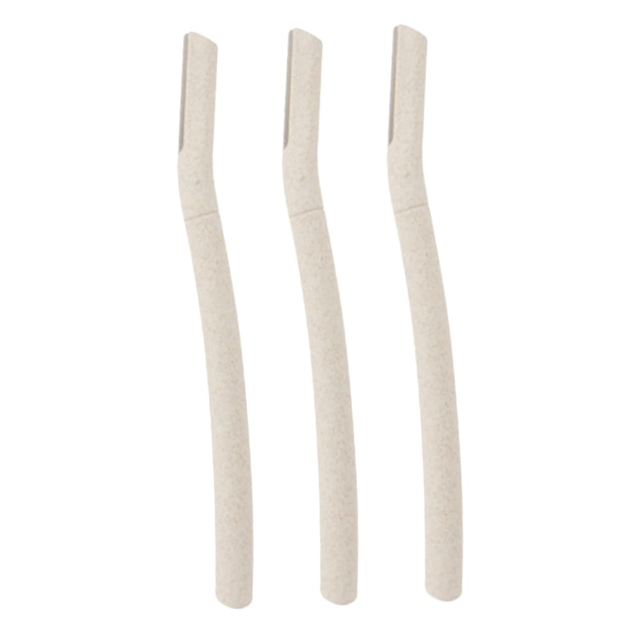 AUTSUPPL 3pcs Eyebrow Razor Set for Women Stainless Steel Brow Shaver Makeup Eyebrow Shaver Trimmer Grooming Tools Kit