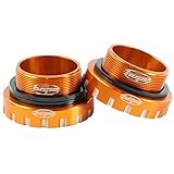 Hope Technology Bottom Bracket Threaded | 30mm Axle | 68 73 83 100 120 Width | Stainless Steel Bearings | Orange
