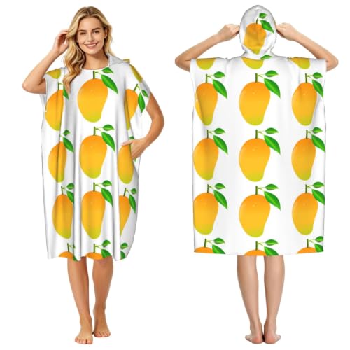 Poncho serviette microfibre à capuche pour se changer sur la plage