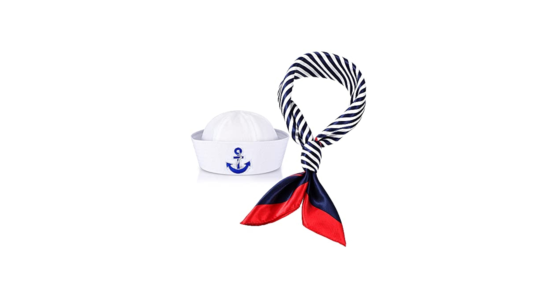 Amazon.com: Geyoga Sailor Hat and Scarf Set for Halloween