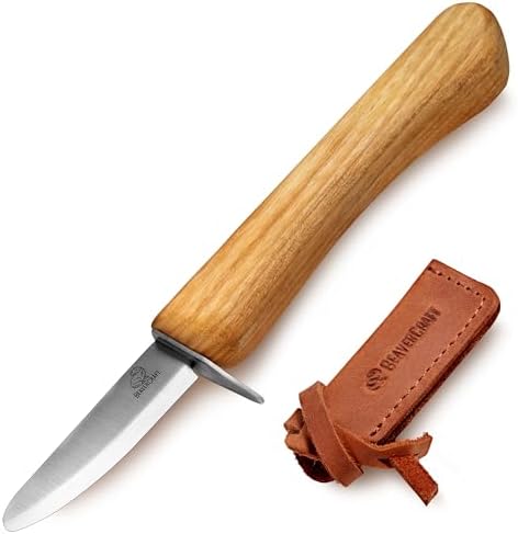 BeaverCraft Whittling Knife for Kids, Beginners - Safety Wood Car...