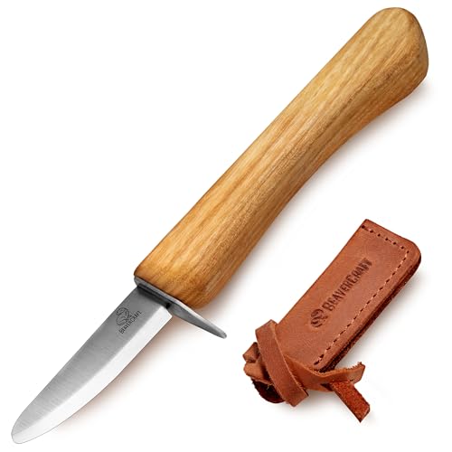 BeaverCraft Whittling Knife for Kids, Beginners - Safety Wood Carving Knife C1 Kid - Whittling...