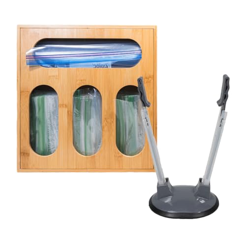 Ziplock Bag Organizer for Drawer -Foil Plastic Wrap Organizer w