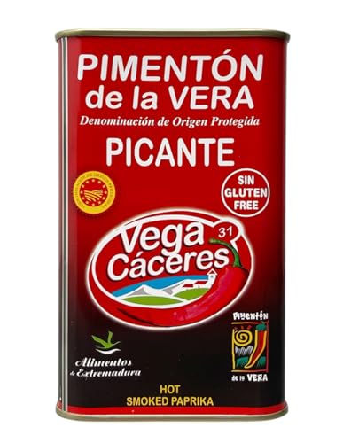 VEGA CACERES | Pimentón de la Vera Ahumado Picante Lata de 750 g.
