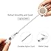 Ascrafter Luxury Flower Retractable Name Card Badge Holder with Alligator Clip, ID Badge Reel Clip On Card Holders