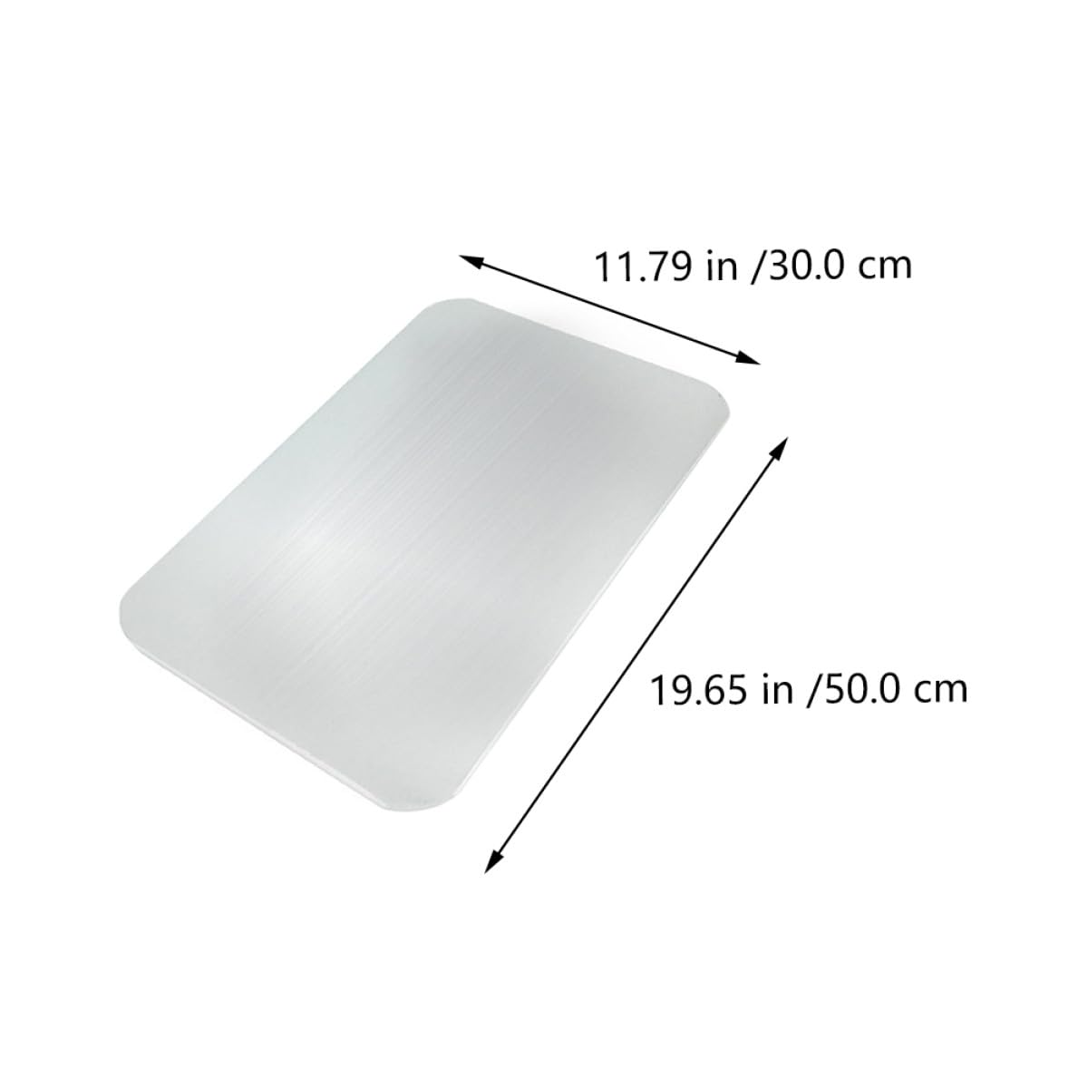 INOOMP Kühlmatte für Haustiere aus Aluminium 50x30cm Wärmeableitende Sommer Kühlplatte für Kaninchen Hunde Hamster Glatte Oberfläche Bissfest Schnell Kühlend