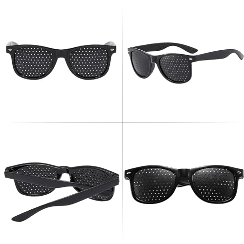 NyxSeat 2 sztuki okularów z otworami, 2 sztuki chusteczek do okularów, 2 sztuki kieszeni na okulary, okulary przeciwsłoneczne z oczkiem, okulary przeciwsłoneczne do paznokci, okulary siatkowe dla