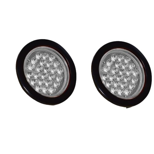 Feu arrière de camion 4" rond 12V blanc pour remorque et van