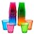 Party Essentials Hard Plastic 2-Ounce Shot/Shooter Glasses, 40-Count, Assorted Neon