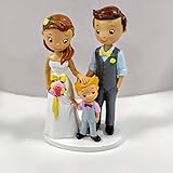 decoracion mesas boda original Muñecos tarta boda originales - Fabricado en resina para una mayor durabilidad y resistencia | Altura 16 cm