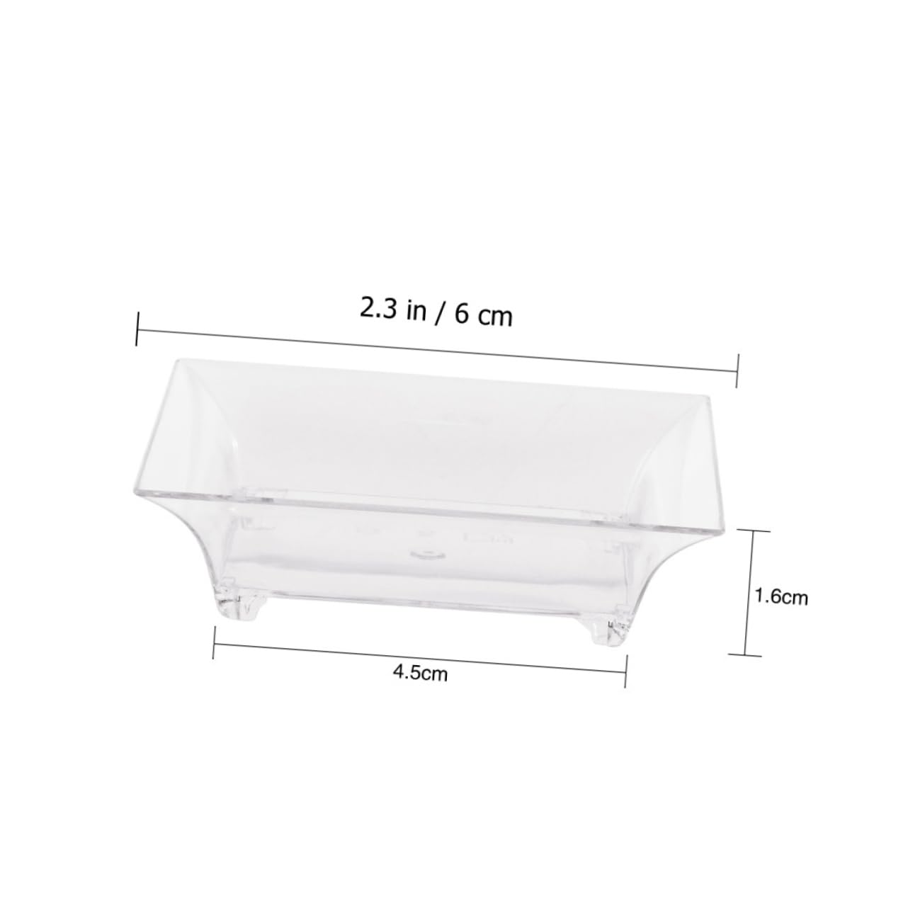 Gogogmee 50pcs Clear Plate Dip Sauce Bowls Mini Serving Dish Dip Dish Sauce Dish Seasoning Dish Bowl Mustard Bowl Nut Dish Dipping Dish Serving Platter Fruit Trays Condiment Dish Plastic