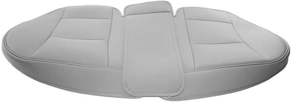 Rear Seat Luxury PU Leather 3D Full Surround Car Seat Protector Seat Cover 3 Colors (Grey)