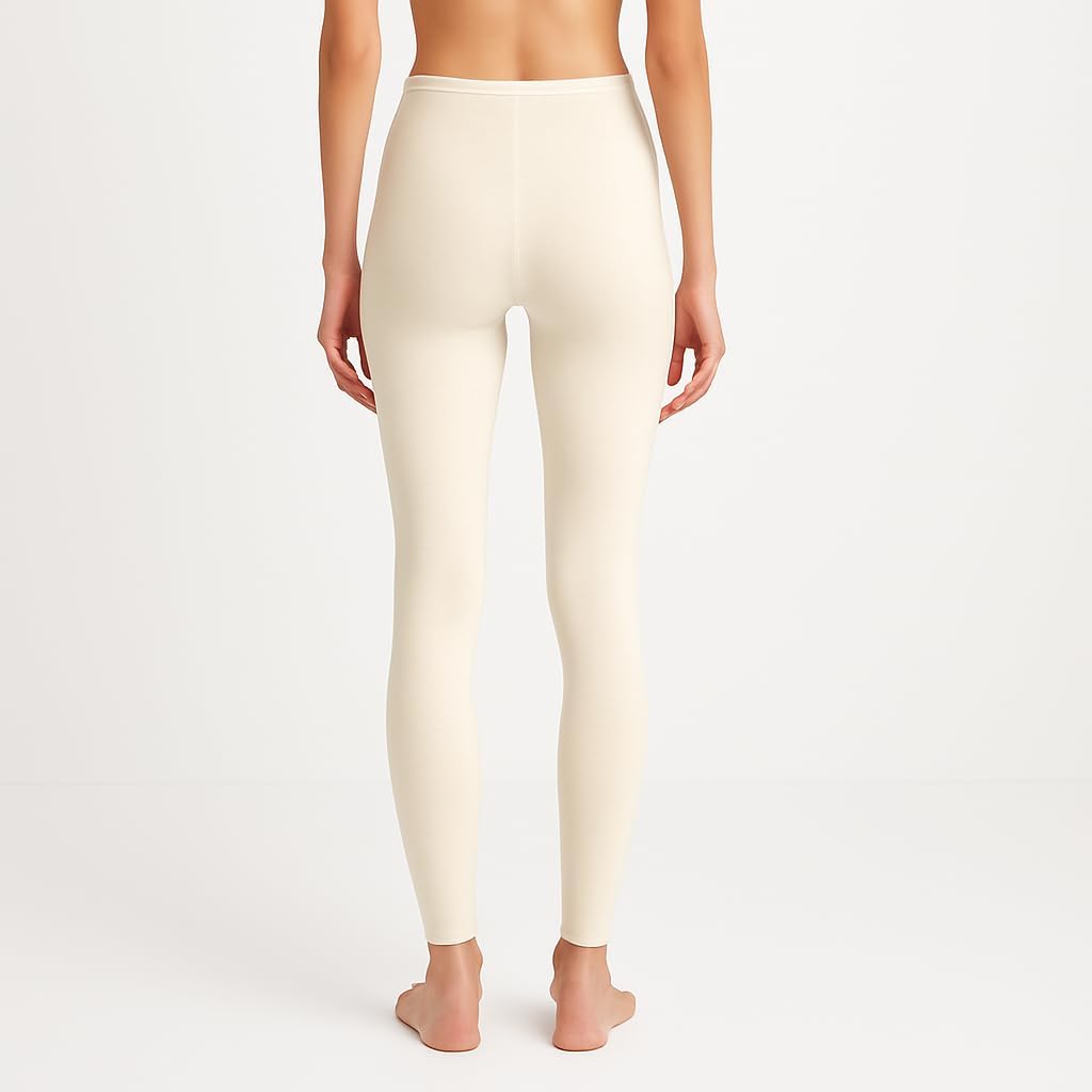 Lands' End Women’s Thermaskin Lightweight Baselayer Legging – Full Length Thermal Pant with Heat-Generating Fabric - Image 3