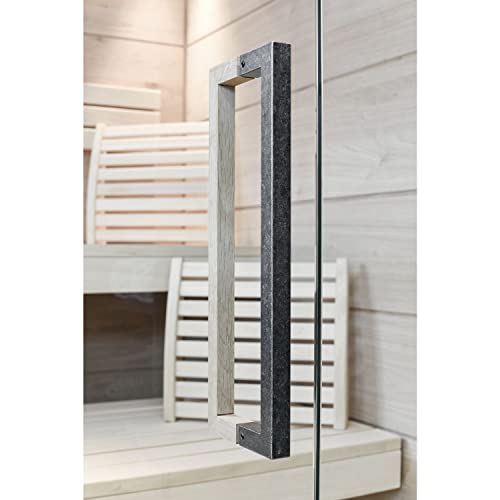 HALCÖ HT Door Handle Length 800 mm Bar Handle for Wooden and Glass Doors Oiled Black Steel, Black Steel Oiled - Image 2