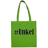 Unsere Hashtag #Unkel Umhängetaschen verfügen über einen 70cm langen Tragegriff .. Die Größe der Tasche beträgt 38cm breit und 42 hoch