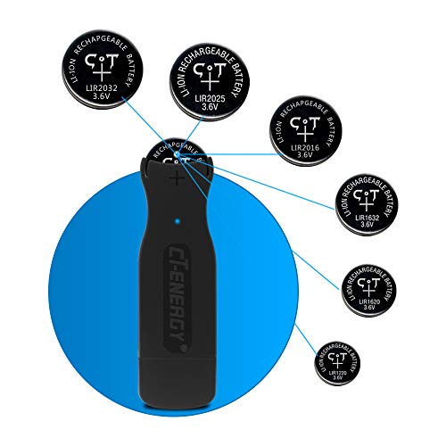 Usb Li-Ion Coin Button Cells Charger With 2Pcs Of Rechargeable 2032 Battery Widely Charge Lir2032,Lir2016 And Lir2025 … #TOP3