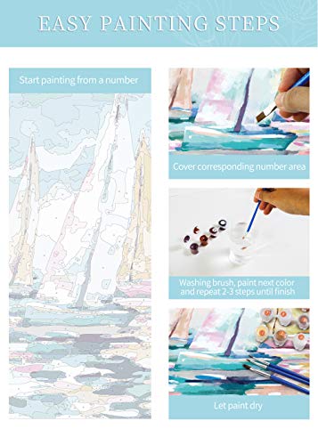 Petrala Paint by Numbers for Adults Kids DIY Oil Painting Large Canvas Paintworks Rainbow Ocean Nautical Modern Easy Artwork with Acrylic Pigment Home Decoration for Children16 x 20 inch (No Frame) steampunk buy now online Petrala Paint by Numbers for Adults Kids DIY Oil Painting Large Canvas Paintworks Rainbow Ocean Nautical Modern Easy Artwork with Acrylic Pigment Home Decoration for Children16 x 20 inch (No Frame) steampunk buy now online