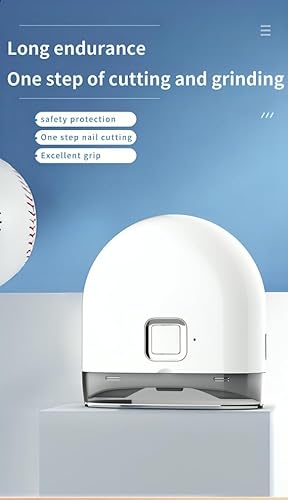Miniatura 5 de Cortaúñas eléctrico automático, recortador de uñas de 2 velocidades, lima de uñas eléctrica, recargable por USB con almacenamiento de recortes de