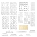 Vicloon Ammortizzatore di Colpi, 389 Pezzi Gommini Silicone Trasparenti Paracolpi, Gomma Trasparente, Gommini Protettivi Adesivi per Porte, Mobili, Laptop, Cassetti, Armadiett (9 misure)