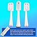 Replacement Heads for WaterPik Sonic Fusion SF-01/SF-02/SF-03/SF-04,Replacement Brush Heads Compatible with WaterPik Sonic Fusion 2.0 Flossing Toothbrush with Cover