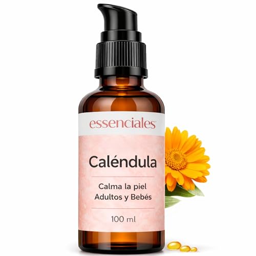 Aceite de Caléndula 100% Puro - Sérum Natural 100ml | Hidratación Profunda | Piel Sensible y Bebé | Calmante y Regenerador | Uso Facial y Corporal