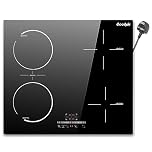 Induction Hob 60CM 4 Zone, Plug in Electric Hob 13 amp 4 ring, 2800W Electric Induction Hob 220V, Cooking Hob 60CM with Flexible Zone, Kitchen Hob with 99-Min Timer, Safety Lock