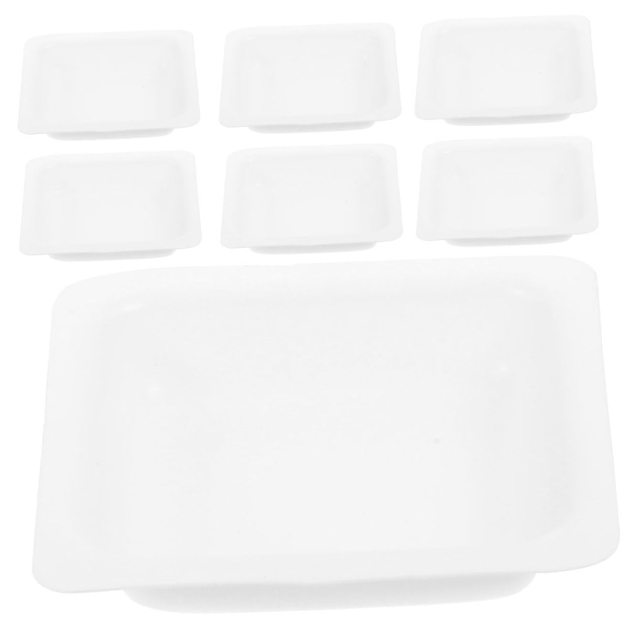GLEAVI 100pezzi Pans Weighing Boats Contenitori Per Polveri Resistenti e Riutilizzabili Per Laboratori e Misurazioni Precise