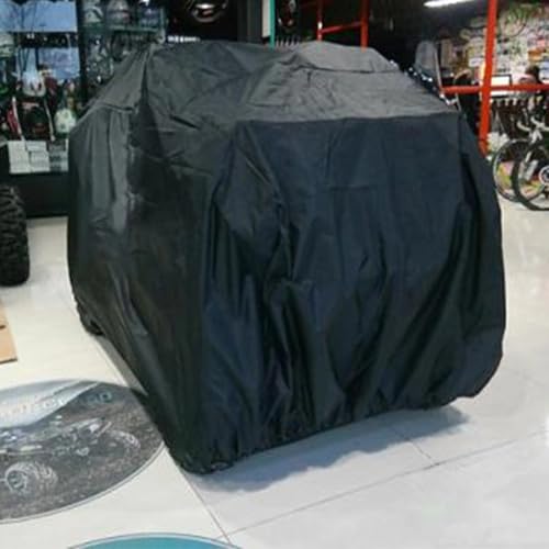 Zeroupshop Fahrzeug-Schutzhülle für ATV, wasserdicht, Outdoor, 210D Oxford, mit Aufbewahrungstasche, elastische Unterseite für Allwetterschutz (220 x 98 x 106 cm)