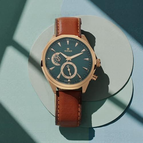 Image of Titan Maritime Analog Green Dial Men's Watch NM1829QL01 /NN1829QL01 /NP1829QL01