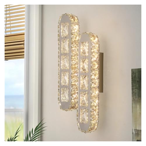 Luz interior decorativa del pasillo con lámpara de pared de tira de cristales 6