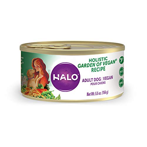 Halo Vegan Natural Wet Dog Food, Garden Of Vegan Recipe, 5.5-Ounce Can