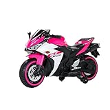 WEEROCK 12V Kids Electric Motorcycle with Trainning Wheels for 3-8 Years(43-55in)...