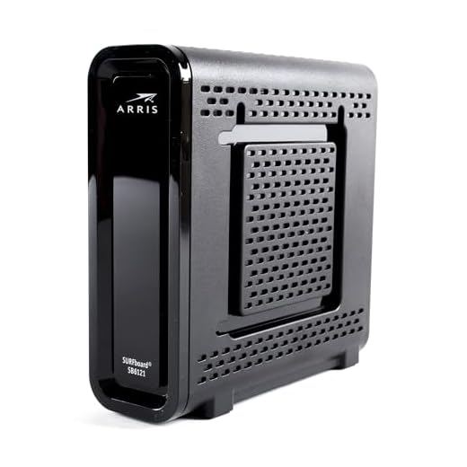 ARRIS SURFboard SB6121 4x4 DOCSIS 3.0 Cable Modem (Renewed)-Black