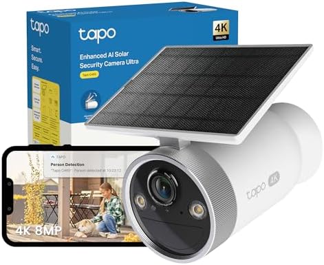 Tapo C465 4K 8MP UHD Security Camera Outdoor Wireless, All-in-One...