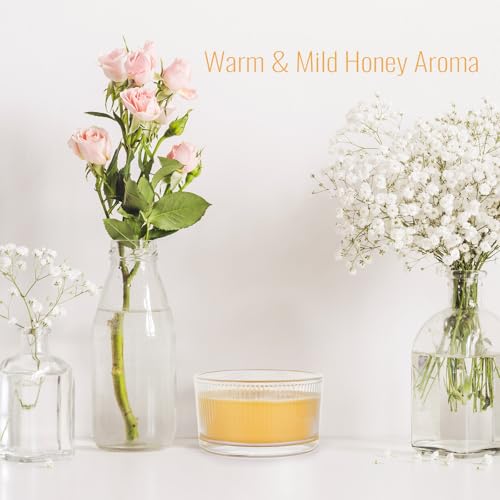 AGLARY 3-Wick Beeswax Candle in Glass, Elegant and Natural Home Lighting,Unscented Beeswax-Raw, 4.7oz - Thumbnail 4