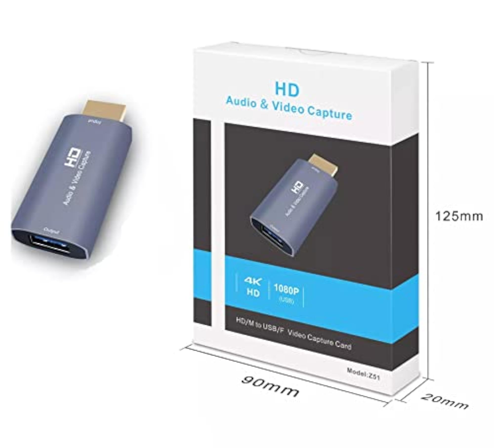4K Video Capture Card for HDMI-Compatible Devices, High Quality