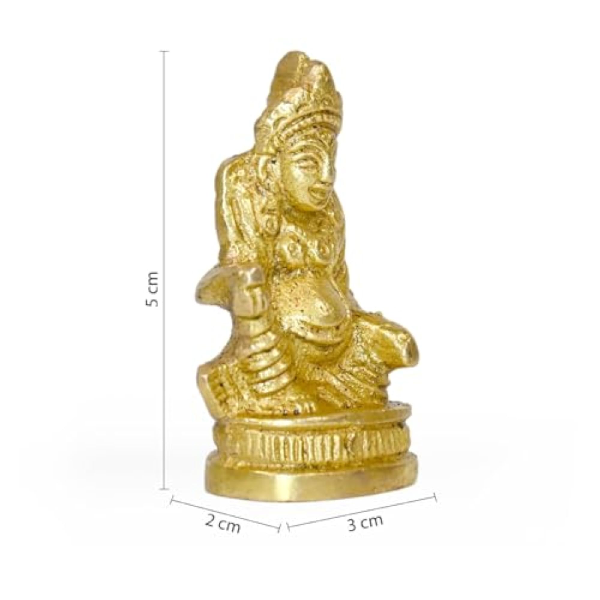 Lord Kuber Brass Statue for Home Temple, Decorative Idol