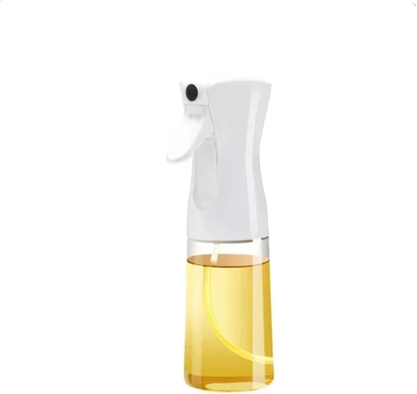 200ml Oil Spray Bottle for Cooking, Kitchen & Camping - Oil Sprayer for BBQ, Baking, Vinegar & Soy Sauce, Reusable Non-Aerosol Kitchen Accessories(White 200ML)