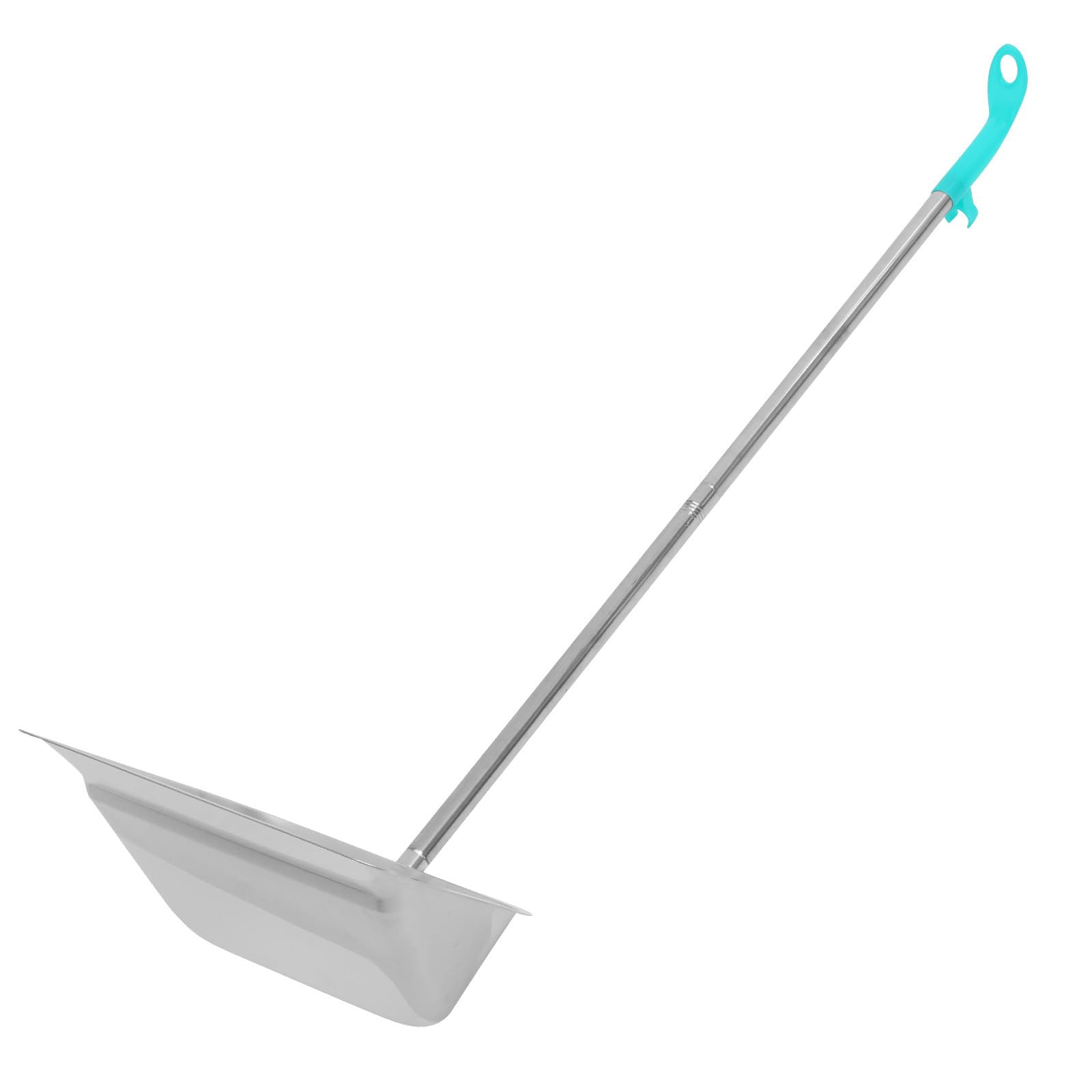 Pelle à Poussière Cuisine en Acier Inoxydable, Manche Long, Argenté