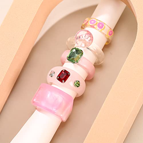 Enamelled Rings Combo for Men and Women