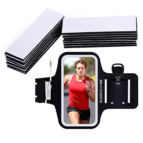 15 Pack Heavy Duty Mounting Tape + 1Pack Water Resistant Phone Armband for Indoor or Outdoor Use