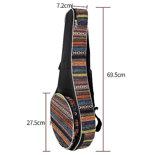 Housse de mandoline imperméable en coton épais et finitions Oxford