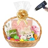 Yeumk Extra Large Shrink Wrap Bags for Gift Baskets 10 Pack 28x35 Inch
