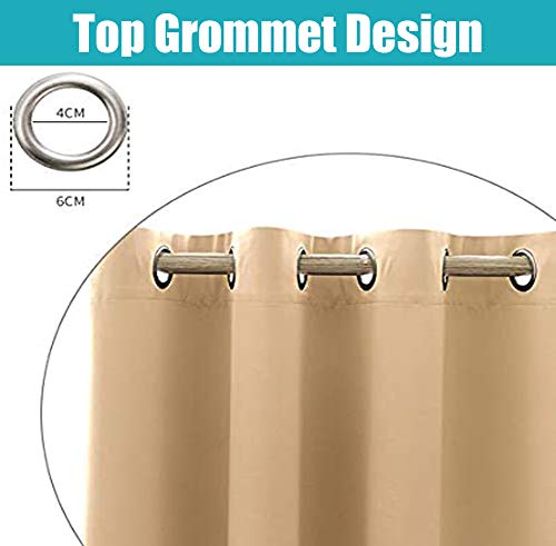 Cozomiz Set Of 2 Panels Waterproof Outdoor Curtains Stripe Patio Shade Sun Blocking Grommet Curtains For Patio,Bedroom, Porch, Living Room, Pergola,Gazebo,Sliding Door 41 X 90 Inch Black #TOP5